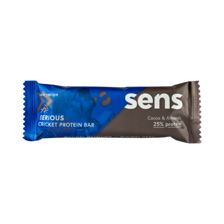 Barres protéinées Serious criquet- Goût Cacao et Amande