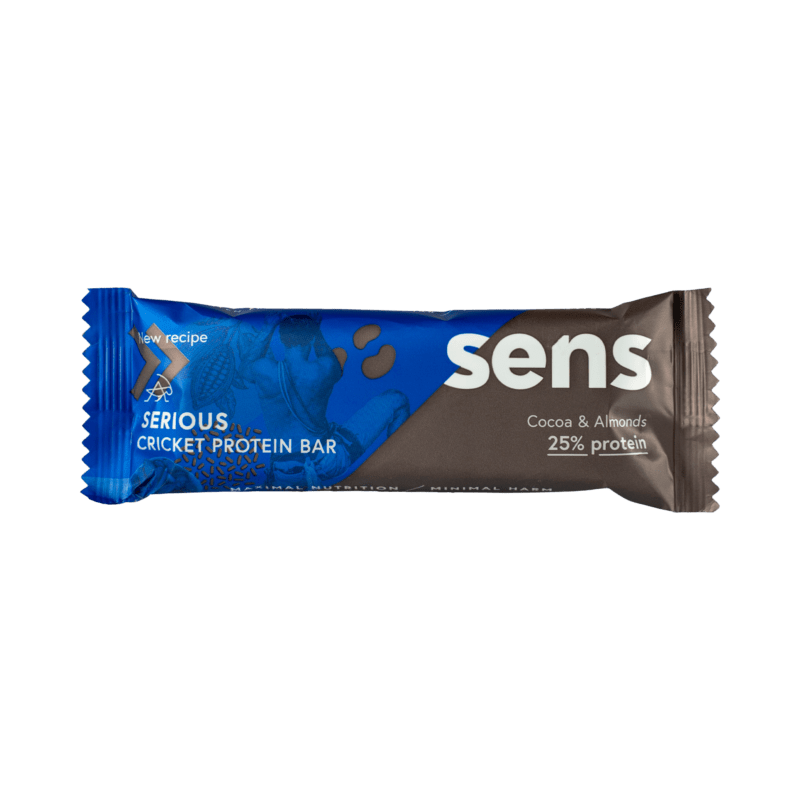 Barres protéinées Serious criquet- Goût Cacao et Amande