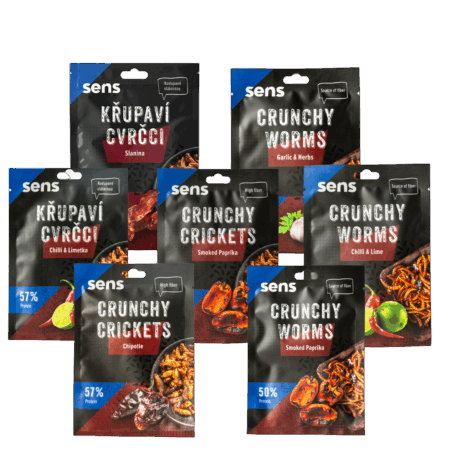 Pack "Découverte Insecte" - 7 sachets de criquets et vers rôtis - Format 16g
