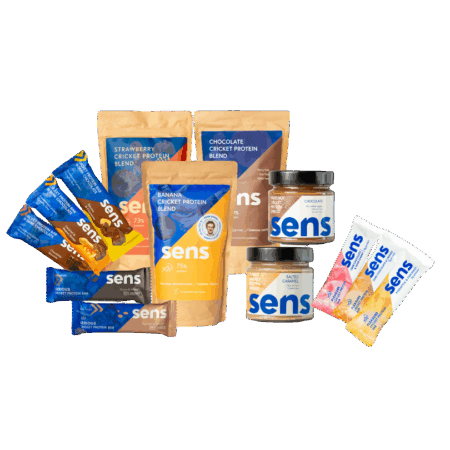Pack "Kriket Power" - 1 semaine de produits pour sportif : Barres protéinées - Poudre pour shaker - Pâte à tartiner